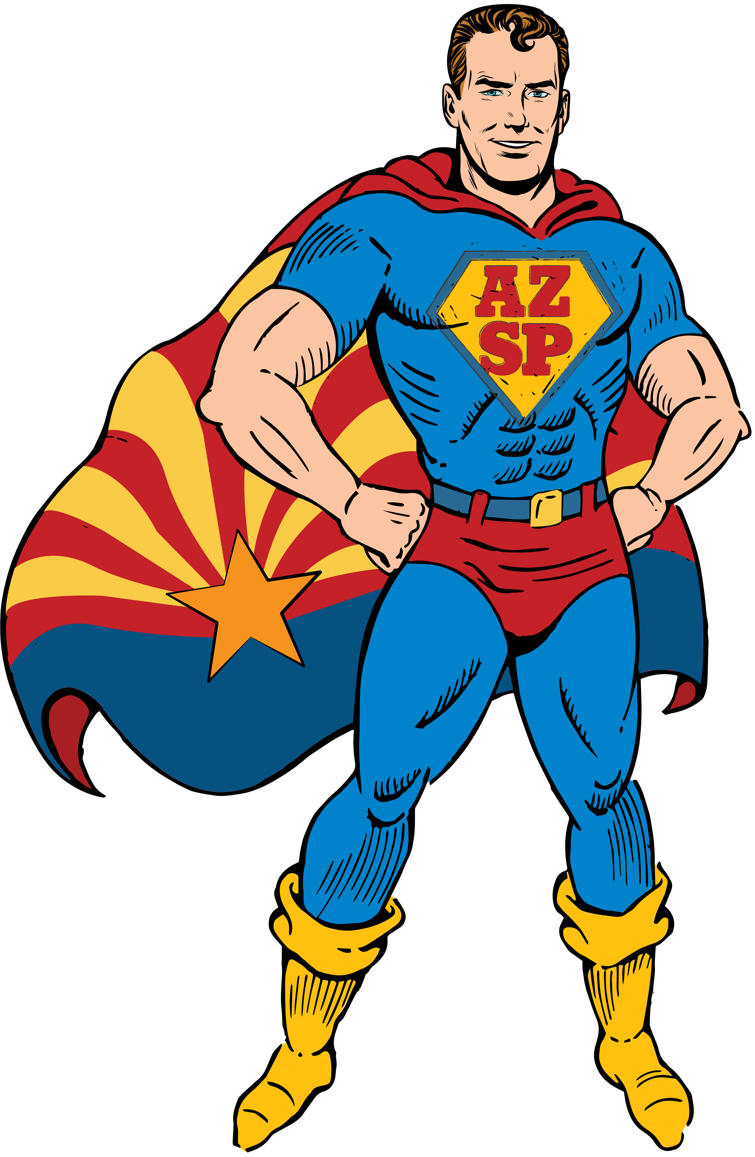 AZ Super Plumber Mascot Logo